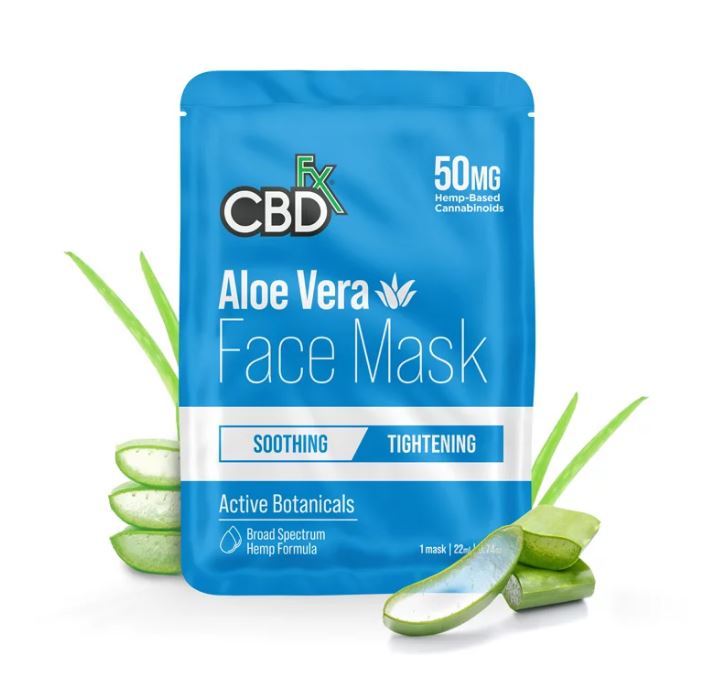 CBD маска за лице Aloe Vera CBDfx 50мг