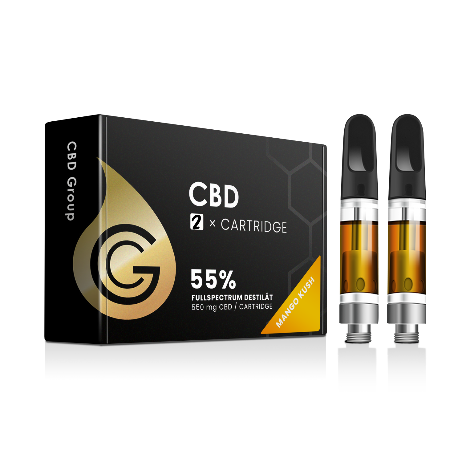 CBD вейп пълнители Mango Kush 55% – CBD GROUP