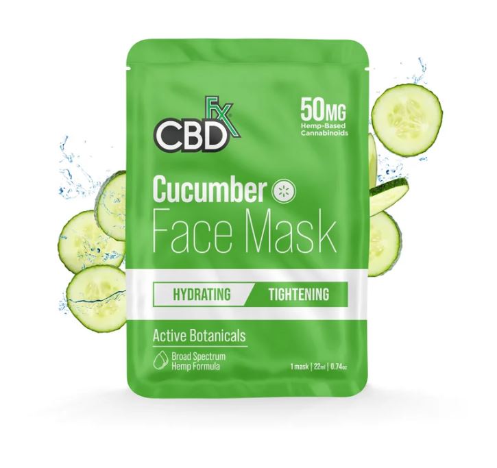 CBD маска за лице Cucumber CBDfx 50мг