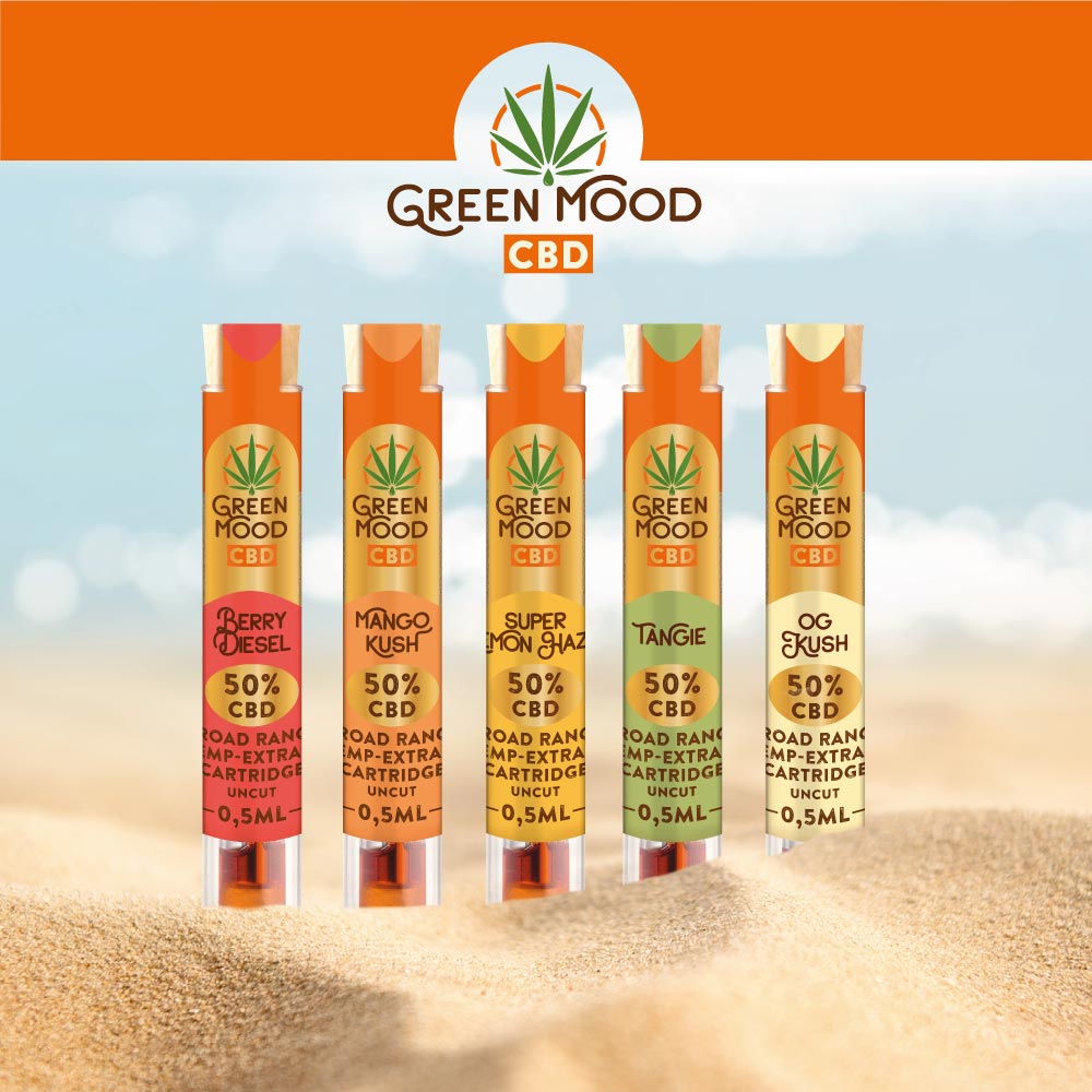 GREEN MOOD CBD CARTRTIDGES 50%