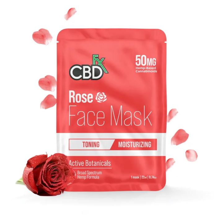 CBD маска за лице с коноп и Rose Oil CBDfx 50мг