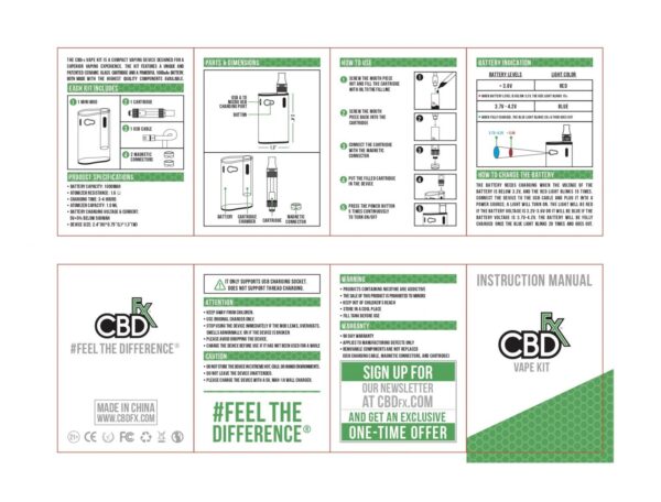 Вейп устройство CBDfx с пълнител