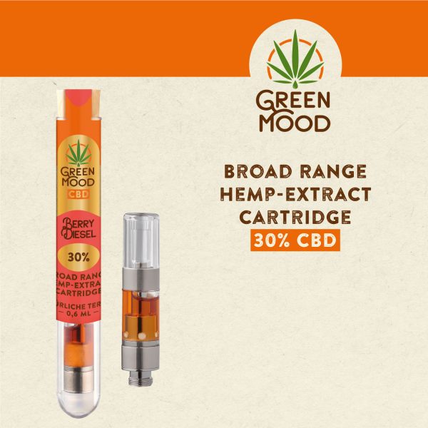 GREEN MOOD CBD CARTRTIDGES 30%