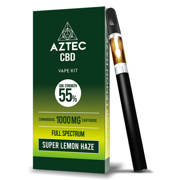 CBD вейп комплект Super Lemon Haze 55% AZTEC CBD