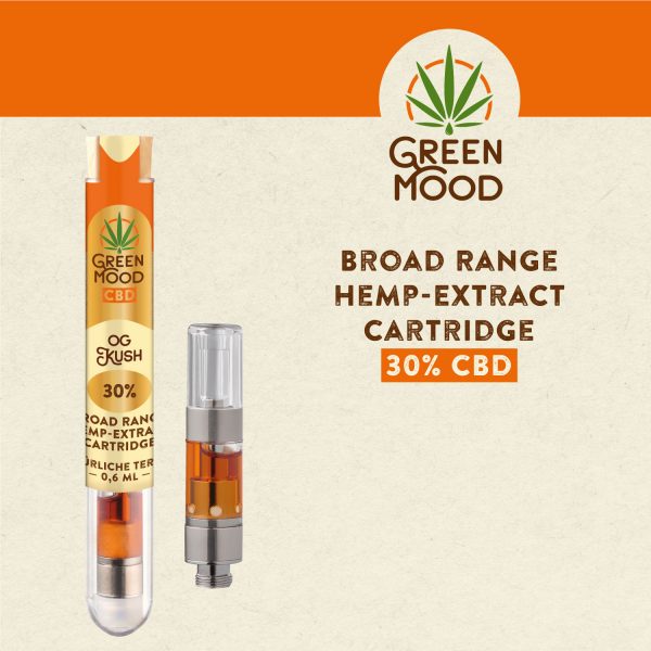 GREEN MOOD CBD CARTRTIDGES 30%