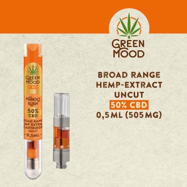 GREEN MOOD CBD CARTRTIDGES 50%