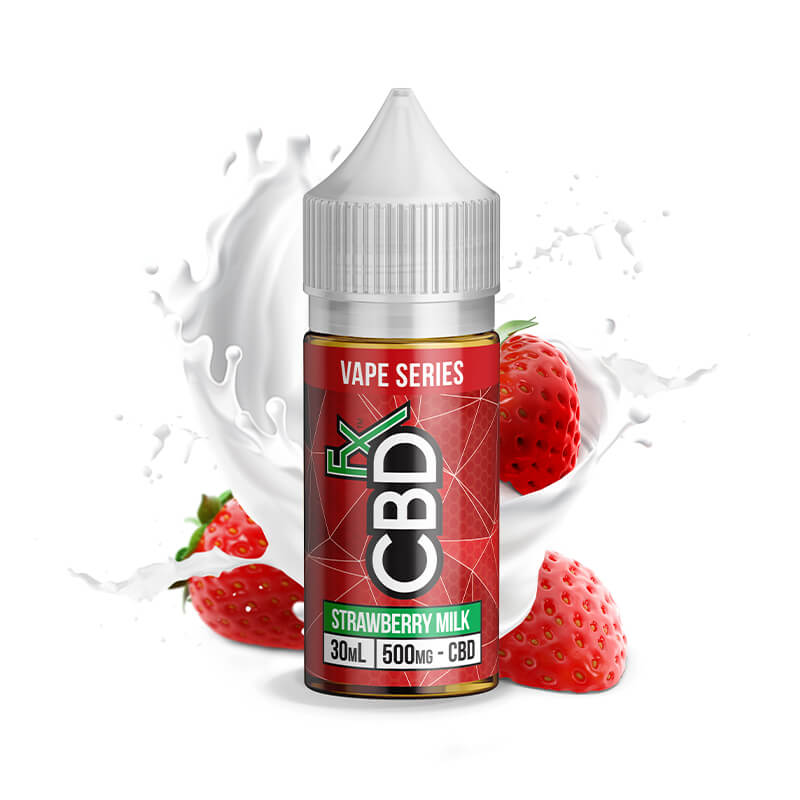 CBD Вейп е-течност Strawberry Milk CBDfx 500мг