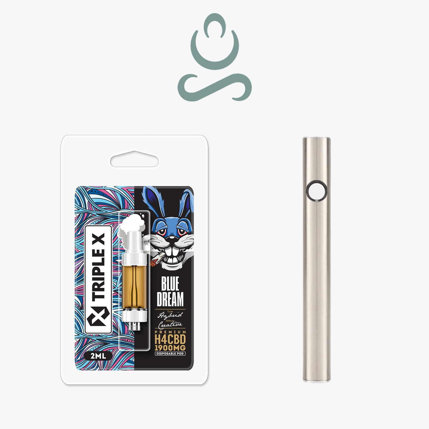 TRIPLE X - H4CBD Blue Dream 2ml И Premium USB Батерия