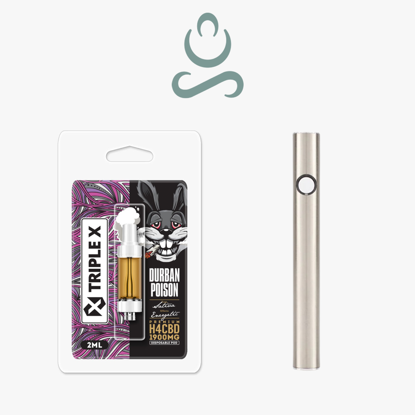 TRIPLE X - H4CBD Durban Poison 2ml И Premium USB Батерия