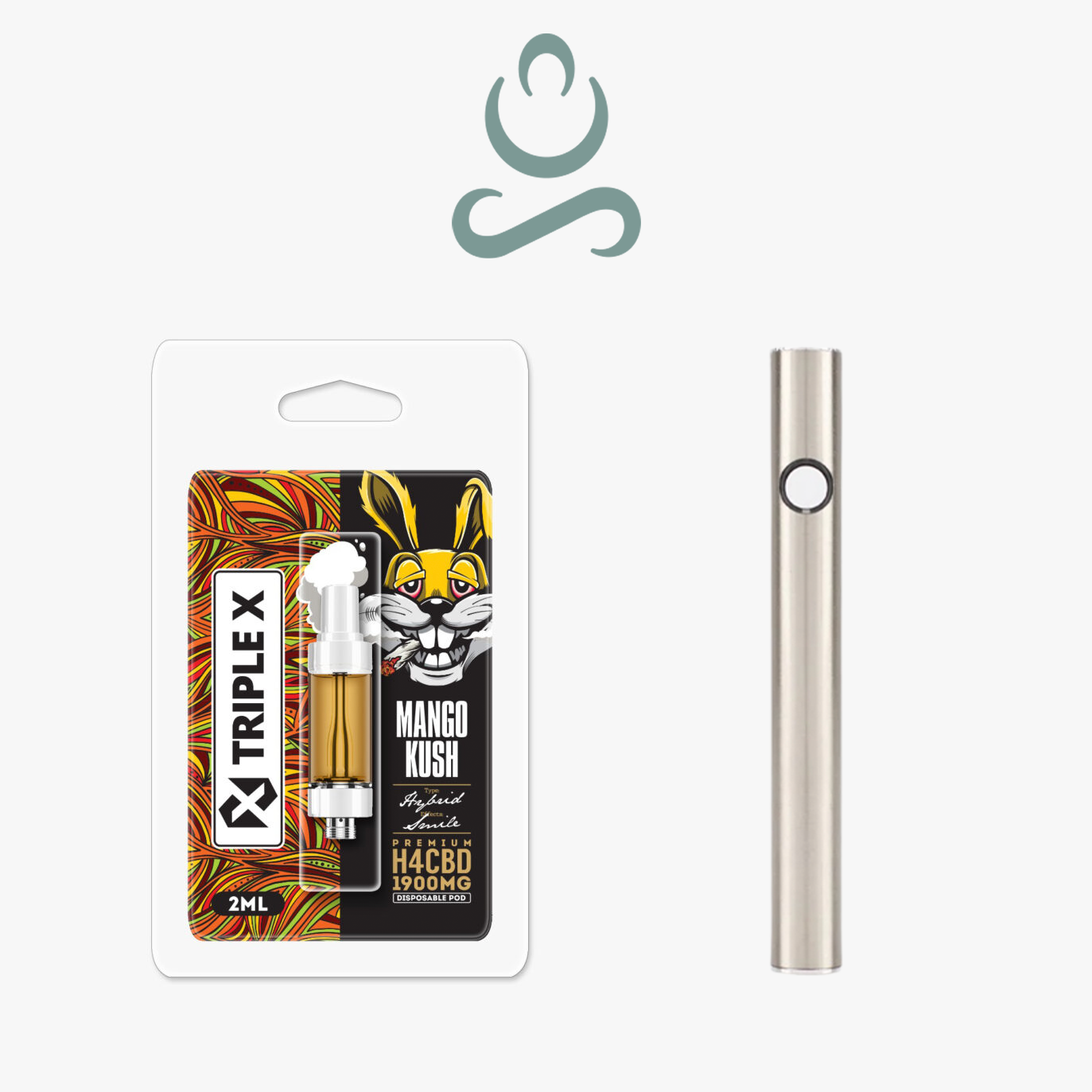 TRIPLE X - H4CBD Mango Kush 2ml И Premium USB Батерия