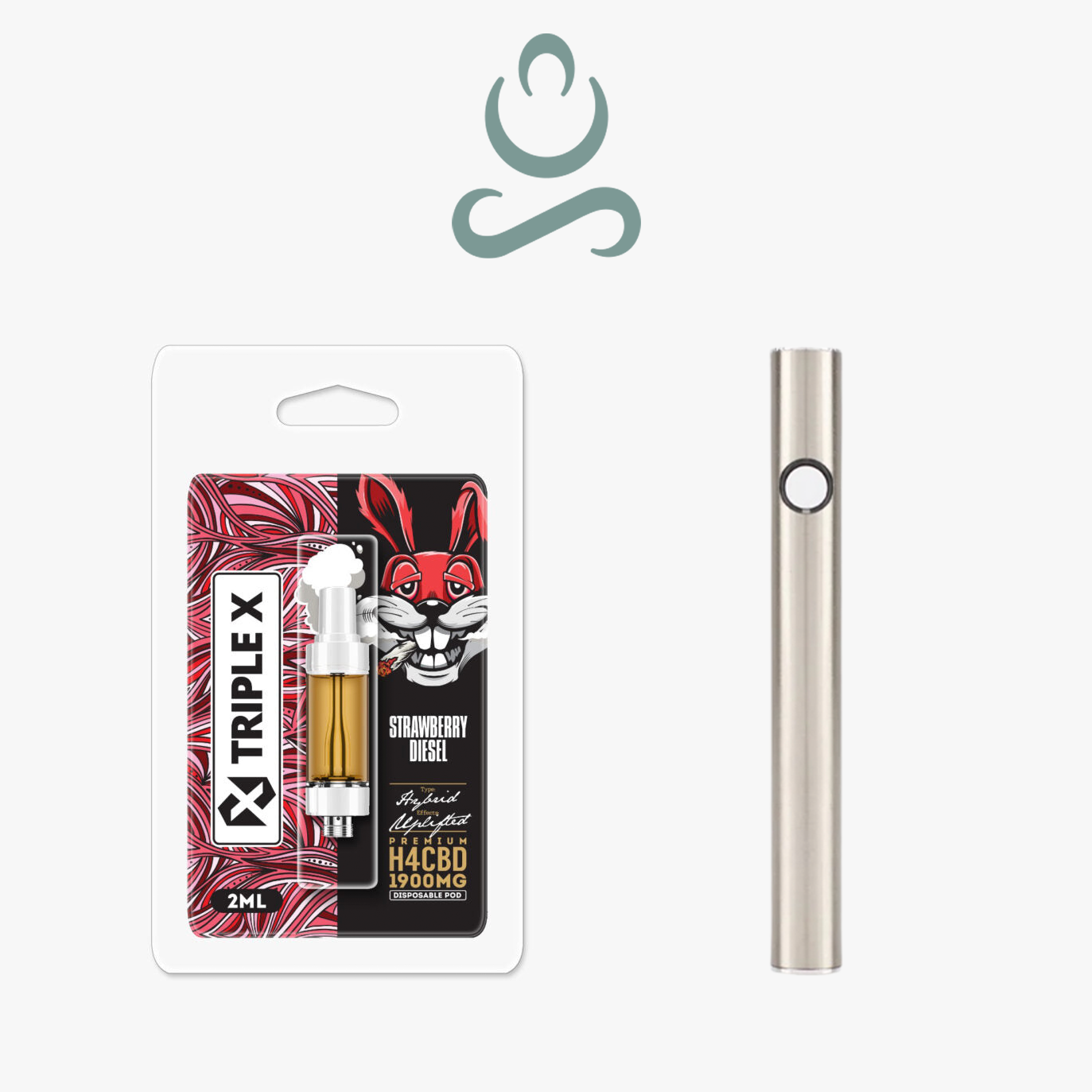 TRIPLE X - H4CBD Strawberry Diesel 2ml И Premium USB Батерия