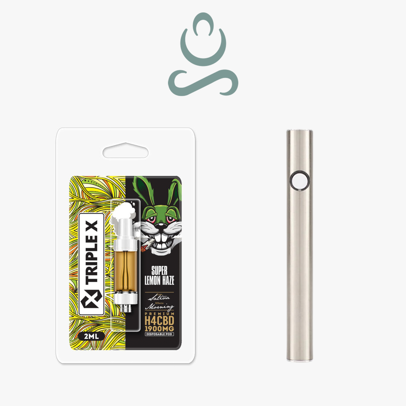 TRIPLE X - H4CBD Super Lemon Haze 2ml И Premium USB Батерия